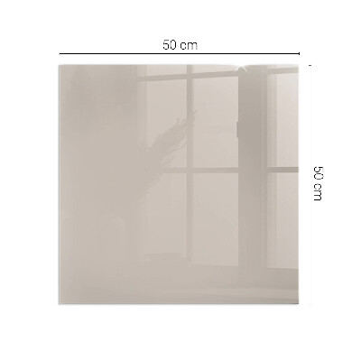 Glass hearth rectangular Color Light Brown