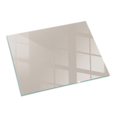 Glass hearth rectangular Color Light Brown