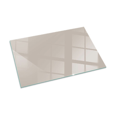 Glass hearth rectangular Color Light Brown