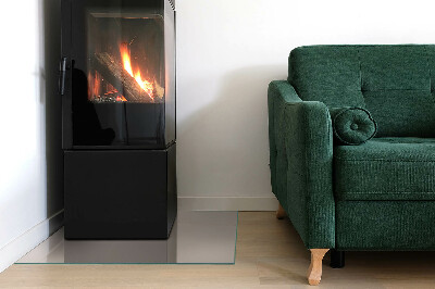 Glass hearth rectangular Color Light Brown