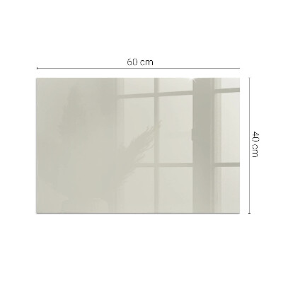 Glass hearth for wood stove rectangular Color Light Cream