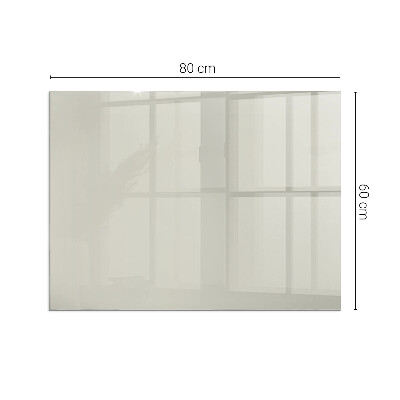 Glass hearth for wood stove rectangular Color Light Cream