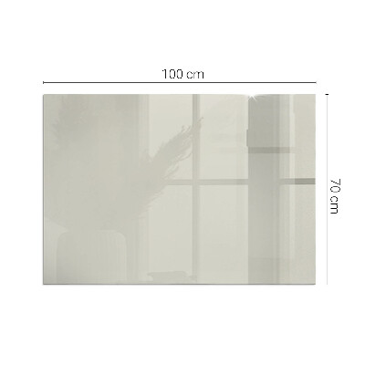Glass hearth for wood stove rectangular Color Light Cream