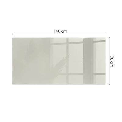 Glass hearth for wood stove rectangular Color Light Cream
