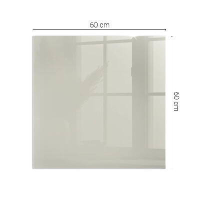Glass hearth for wood stove rectangular Color Light Cream