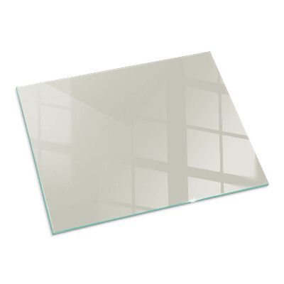 Glass hearth for wood stove rectangular Color Light Cream