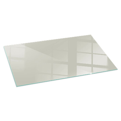 Glass hearth for wood stove rectangular Color Light Cream