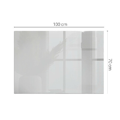 Glass hearth rectangular Color Gray