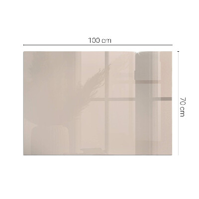 Glass hearth for wood stove rectangular Color Light Brown