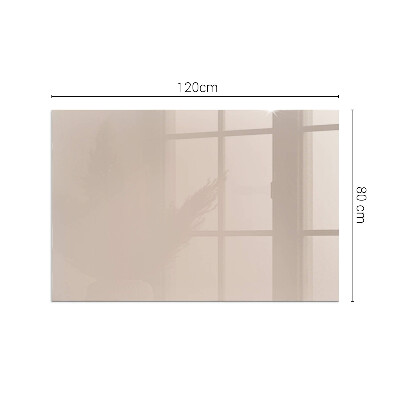 Glass hearth for wood stove rectangular Color Light Brown