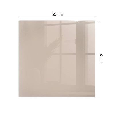 Glass hearth for wood stove rectangular Color Light Brown