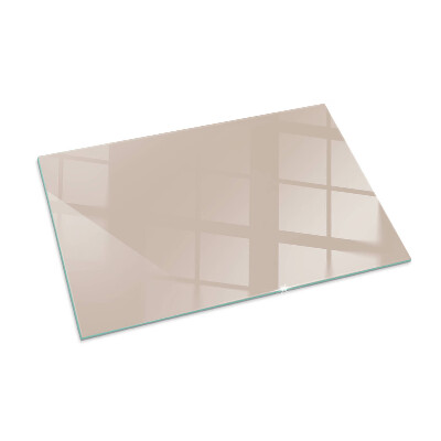 Glass hearth for wood stove rectangular Color Light Brown