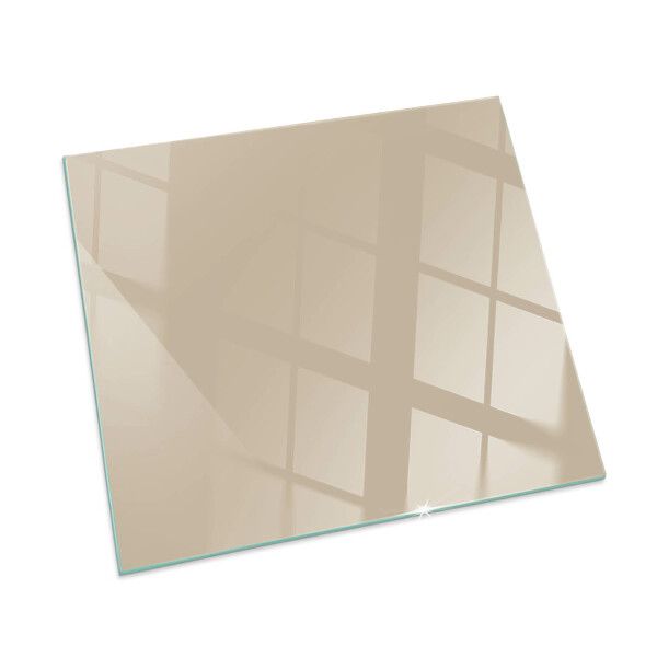 Glass hearth for wood stove rectangular Color Beige