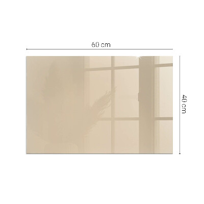 Glass hearth for wood stove rectangular Color Beige