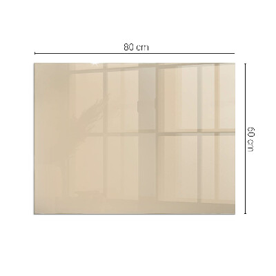 Glass hearth for wood stove rectangular Color Beige