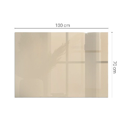 Glass hearth for wood stove rectangular Color Beige