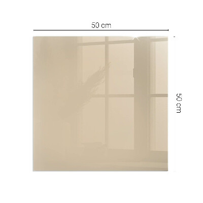 Glass hearth for wood stove rectangular Color Beige