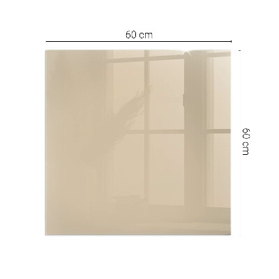 Glass hearth for wood stove rectangular Color Beige