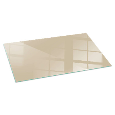 Glass hearth for wood stove rectangular Color Beige