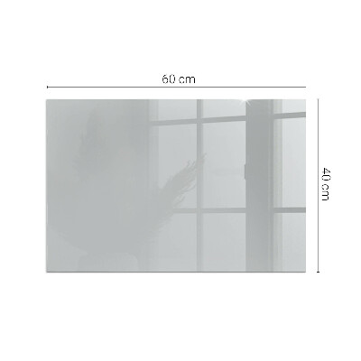 Glass hearth rectangular Color Light gray