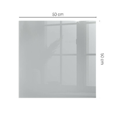 Glass hearth rectangular Color Light gray
