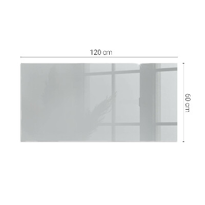 Glass hearth rectangular Color Light gray