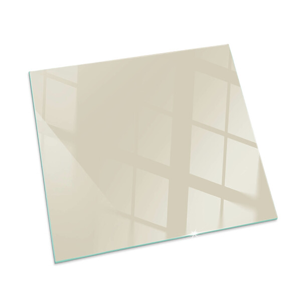 Glass hearth for wood stove rectangular Color Beige