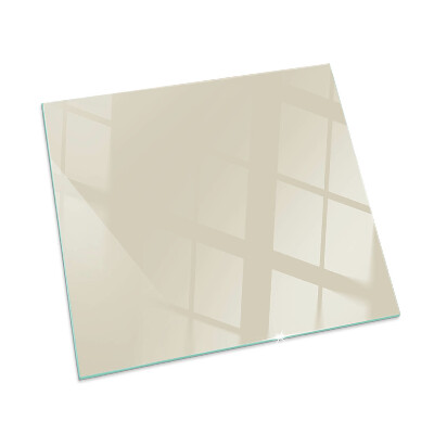 Glass hearth for wood stove rectangular Color Beige