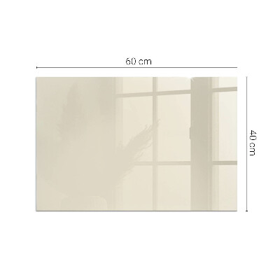 Glass hearth for wood stove rectangular Color Beige