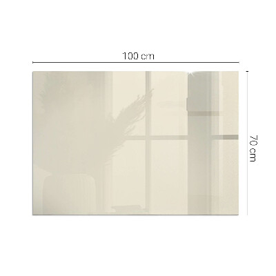 Glass hearth for wood stove rectangular Color Beige