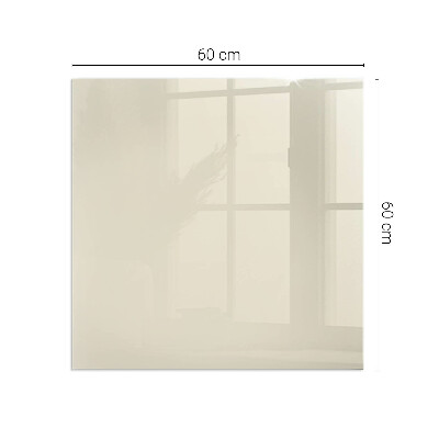 Glass hearth for wood stove rectangular Color Beige