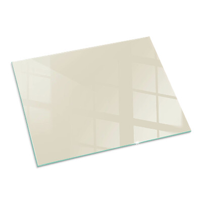 Glass hearth for wood stove rectangular Color Beige