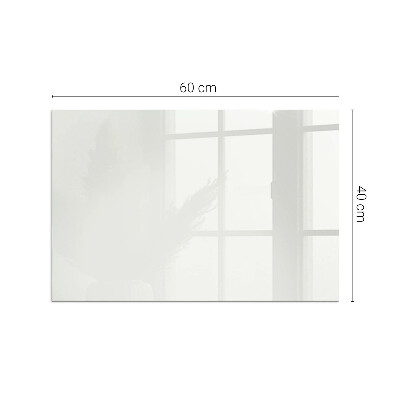 Glass hearth for wood stove rectangular Color Ivory