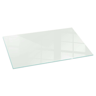 Glass hearth for wood stove rectangular Color Ivory