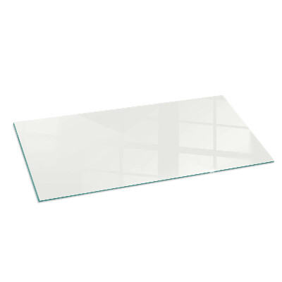 Glass hearth for wood stove rectangular Color Ivory