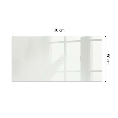 Glass hearth for wood stove rectangular Color Ivory