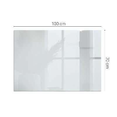 Glass hearth rectangular Color Light gray