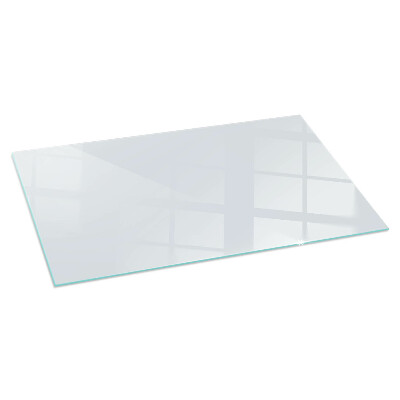 Glass hearth rectangular Color Light gray