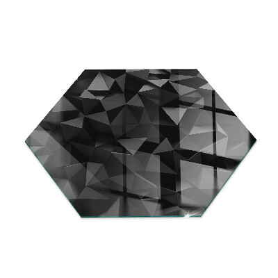 Glass wood burner hearth hexagonal Geometry in three dimensions