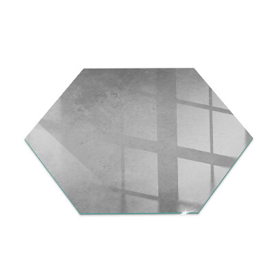 Glass hearth plate hexagonal Concrete structure with effect