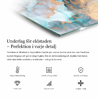 Glass hearth pad hexagonal Shapes in miniature