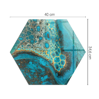 Glass hearth for log burner hexagonal Organic pattern in an abstract style