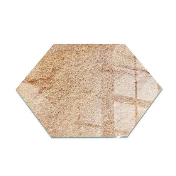 Glass hearth pad hexagonal The nature of the stone structure
