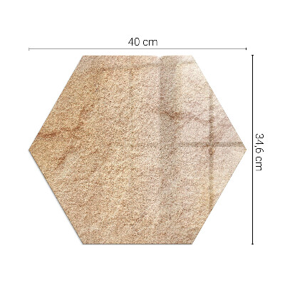 Glass hearth pad hexagonal The nature of the stone structure