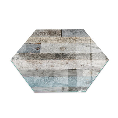 Glass hearth plate hexagonal Board colors in various shades