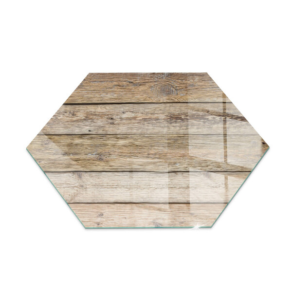 Glass hearth pad hexagonal Natural style boards