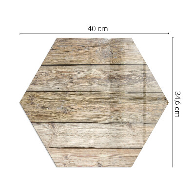 Glass hearth pad hexagonal Natural style boards