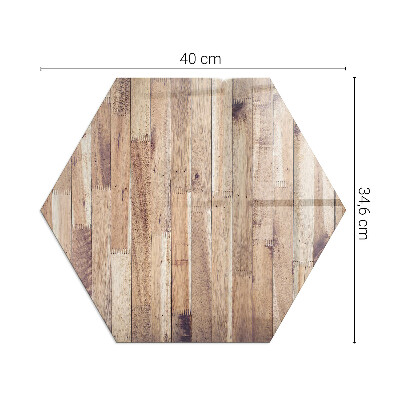 Glass wood burner hearth hexagonal Wooden pattern in a geometric arrangement