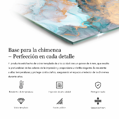 Glass hearth plate hexagonal Raw structure pattern