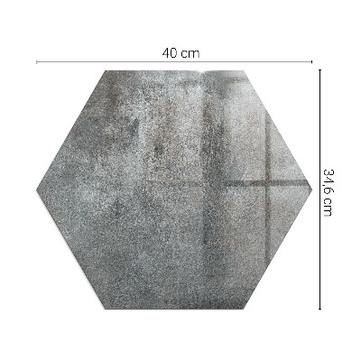 Glass hearth plate hexagonal Raw structure pattern